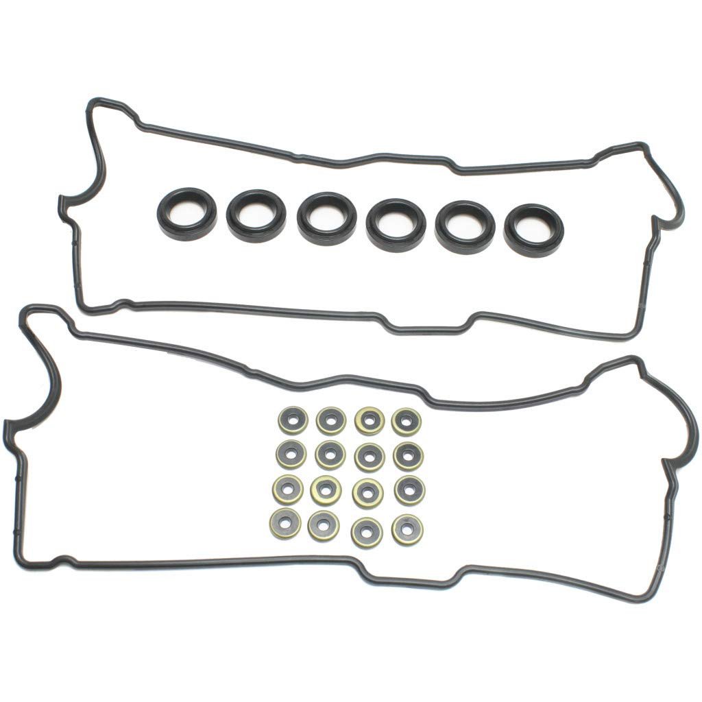 Toyota Tundra Valve Cover Gasket Set 2001 To 2004 Rubber Material Gas Fuel Injection Dual Overhead Cam With Grommets And Spark
