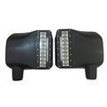Lantsun Car White Sidelight Rearview Led Side Mirror Yellow Turn Signal Light Smoke Lens For Jeep Wrangler Jk Jkupack Of J112