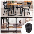 Uxcell 16pcs Inserts For Round Tubes With M8 Thread 19mm 0 75 Od Tube Black Plastic Plug Caster Insert Chair End Caps Furniture