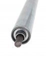 Aexit 25mm X Material Handling 350mm Zinc Plated Carbon Steel Spring Loaded Industrial Roller Stands Conveyor