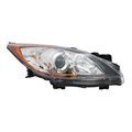 Right Headlight Assembly For 2010-2011 Mazda Mazda3 Passenger Side Silver Clear Lens Waterproof Model 20-9085-01-9 
