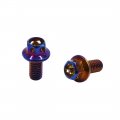 Uxcell 6pcs Colorful Titanium Alloy Motorcycle Hexagon Bolts Screws Fastener M6 X 10mm