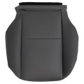 Hecasa Front Driver Side Bottom Seat Cover For 2008-2014 Mercedes Benz C250 C300 C350 Leather Replacement Black W O Heating 