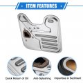 Vekauto Transmission Filter Compatible For Hyundai Accent 2001-2011 Durable Metal Silver Tone Automatic