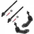4 Piece Kit Inner Outer Tie Rod Ends For 06-07 Jeep Liberty Truck Suv 