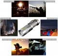 3 Modes Led Flashlight Torch Tactical Lamp Mini Q5 Light For Camping Hiking Emergency Silver