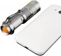 3 Modes Led Flashlight Torch Tactical Lamp Mini Q5 Light For Camping Hiking Emergency Silver