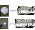 3 Modes Led Flashlight Torch Tactical Lamp Mini Q5 Light For Camping Hiking Emergency Silver