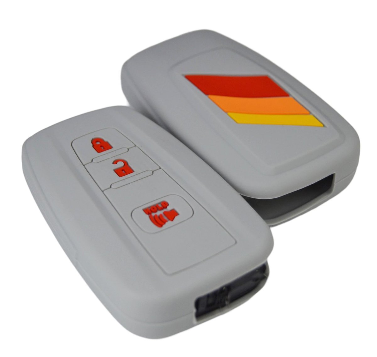 Silicone Sport Racing Stripes  Trimed Key Fob Cover For Toyota Trd 4runner Corolla Gr Rav4 Highlander Performance 3 Buttons