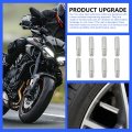 39mm Brass Tire Valve Extensions For Cars Suvs And Light Trucks 8 Piece Set Universal Fit Silver Metal Stem Extenders