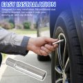 39mm Brass Tire Valve Extensions For Cars Suvs And Light Trucks 8 Piece Set Universal Fit Silver Metal Stem Extenders