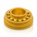 Ajp Distributors Jdm Upgrade Light Weight Aluminum Crank Shaft Crankshaft Pulley Wheel Gold Compatible Replacement For Civic 