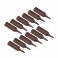 12pcs 25mm Long 1 4 Hex Shank Sl1 5 Slot High Quantity Screwdriver Bits S2 Alloy Steel 