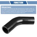 1 Pcs 32-35mm 26 -1 38 Id 90mm 3 54 Length 45 Degrees Black Car Silicone Hose Coolant Universal