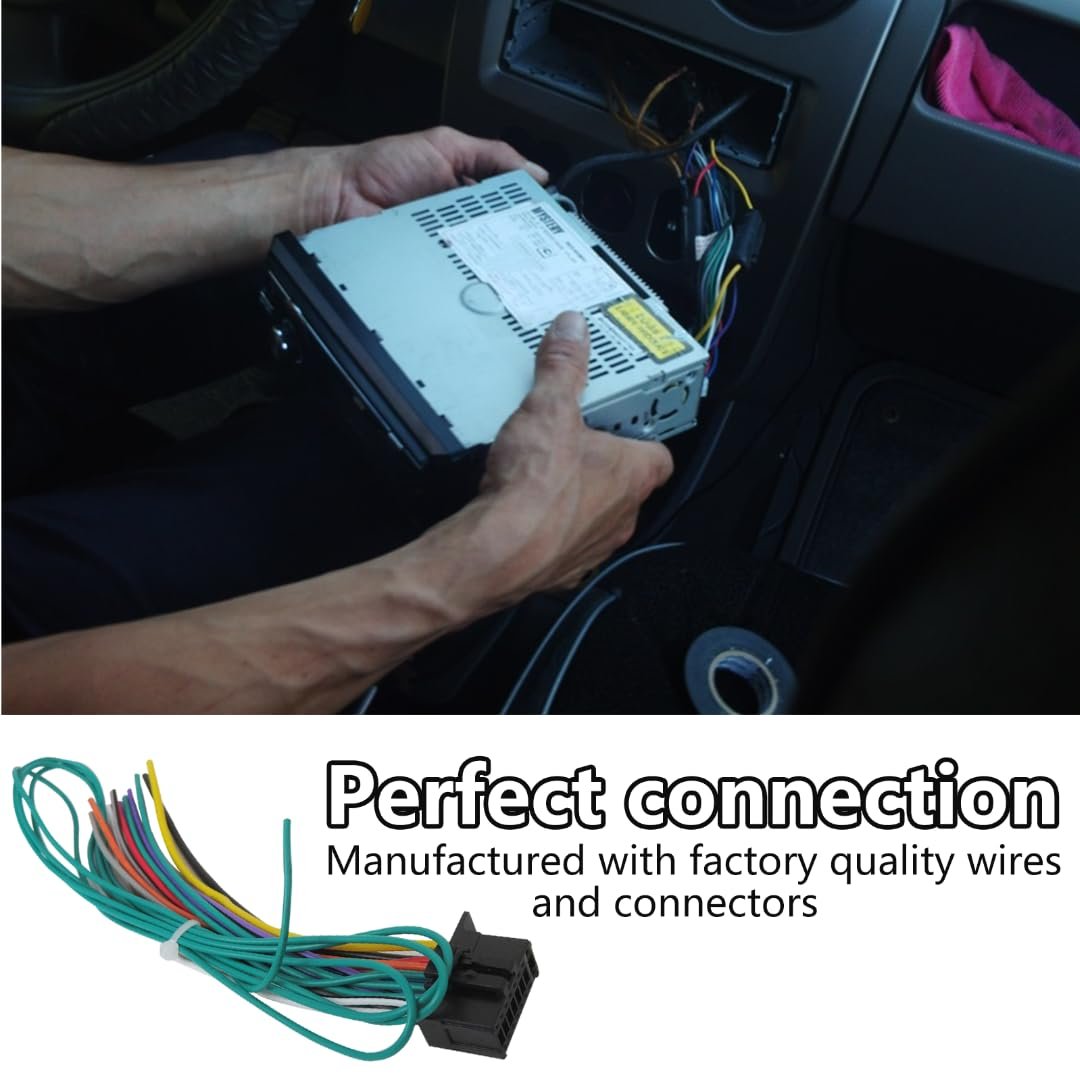 Wire Car Radio Harness Replacement For Pioneer Models Avh-x2700bs Avh-x2800bs Avh-x3500dab