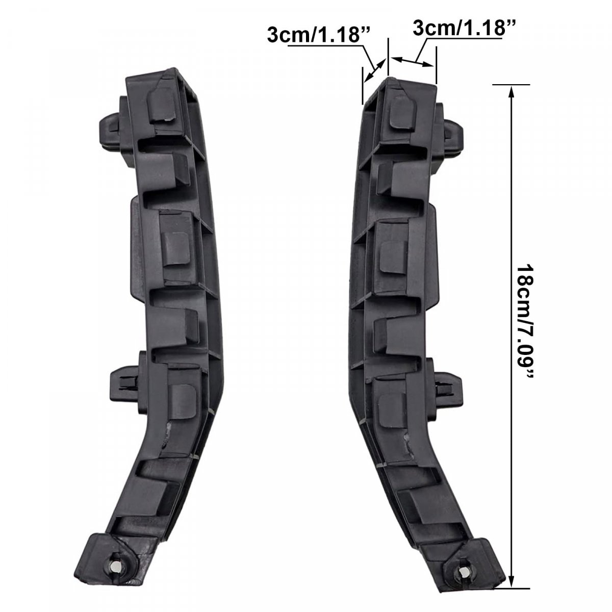 Bumper Bracket Mounting Front Left And Right Side Support For Honda Accord Sedan 2008 2009 2010 2011 2012 Replace 71193-ta0-a00
