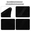 Gear Lever Dust Cover Shift Boot Proof Universal For Vehicle Car Suede Black Line