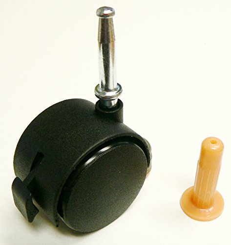 Oajen 1-9 16 Caster Wheel With Brake And Socket Stem 8 Pack 70 Lbs Rating Per