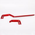 Red Dashboard Air Vent Trim For Toyota Rav4 2019 2025 2 Piece Abs Center Console Dash Board Panel Cover Sporty Interior