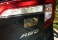 Thin Red Line Firefighter Usa Flag Black Chrome Plastic Car Track Emblem Decal 4 X 2 25