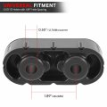 Universal Polyurethane Exhaust Muffler Insulator Hanger Exa-in-004 2 Piece Set With Built Steel Sleeve Heavy Duty Holes Design