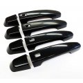 S Sizver Ultra Finish Glossy-black Series 8pcs Door Handle Covers For Chevrolet Impala Malibu Volt Gmc Acadia Terrain 