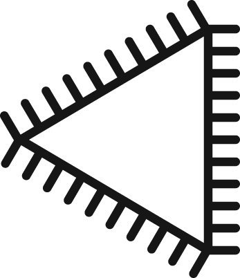 Grobet Swiss Pattern File Escapement Three Square 5-1 2 Cut