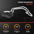 A-premium Power Steering Hose Return Line Assembly Compatible With Infiniti G35 2003-2004 V6 3 5l Cooler To Intermediate