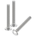5 16-18x2-1 2 Carriage Bolt 8pcs Round Head Square Neck Screws 304 Stainless Steel Fully Threaded Silver 
