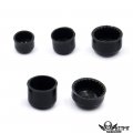 Httmt Mt247-001-bk Black Bolts Toppers Caps Compatible With 2007-2013 H-d Flt Flh