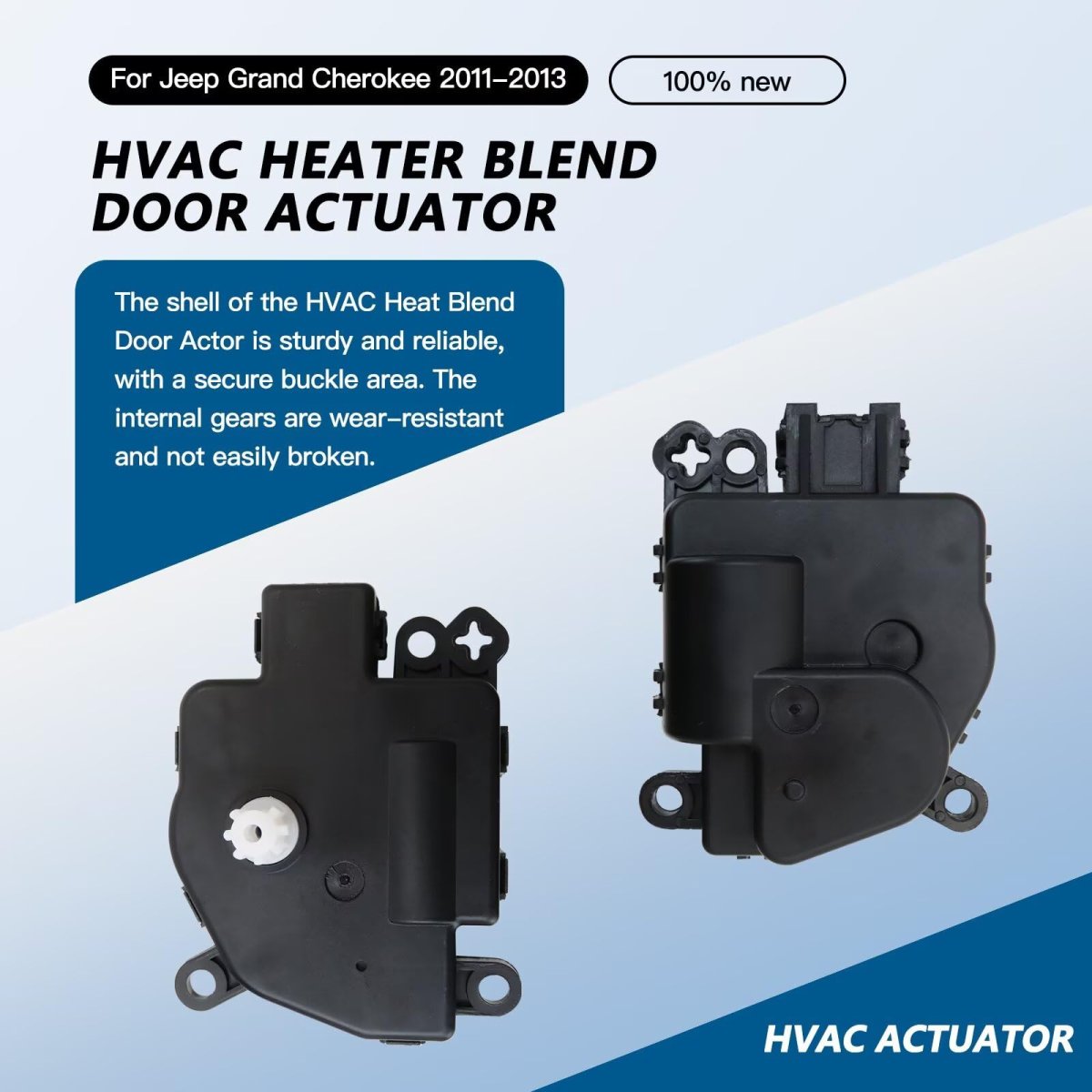 604-045 68079488aa Hvac Heater Blend Door Actuator With Gear For Dodge Durango 2011-2013 Jeep Grand Cherokee