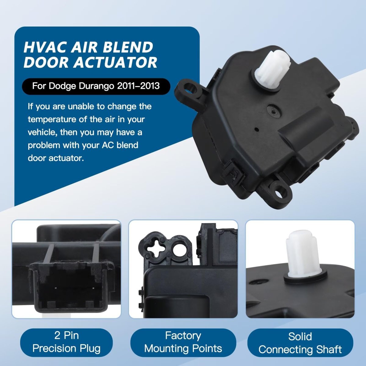 604-045 68079488aa Hvac Heater Blend Door Actuator With Gear For Dodge Durango 2011-2013 Jeep Grand Cherokee