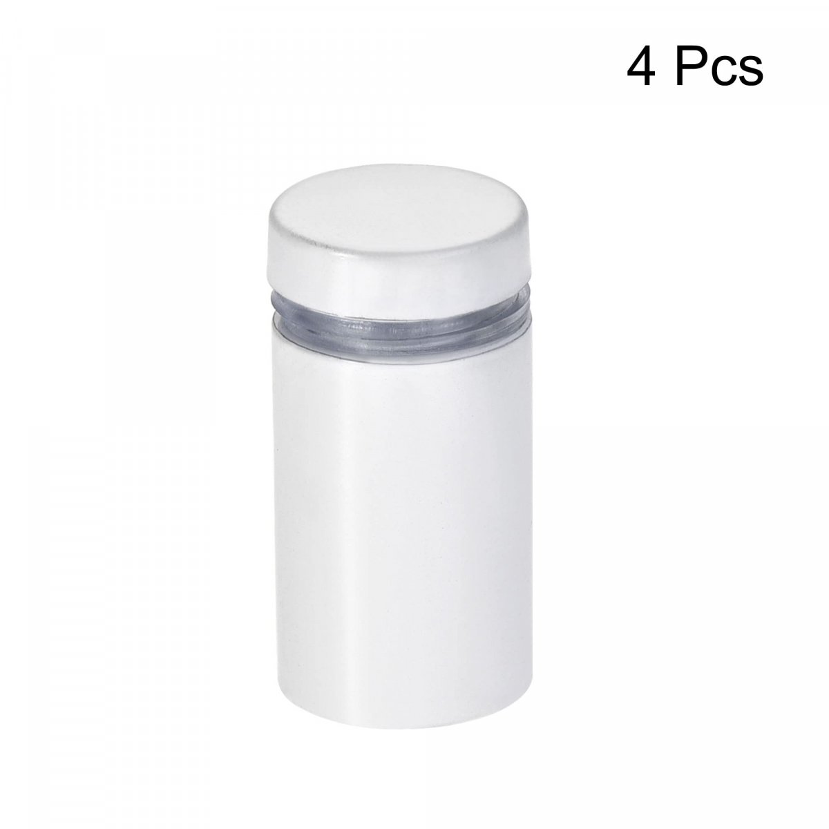 5 8 Dia X 1-1 4 16x32mm Standoff Screws Wall Mount Sign Holders Acrylic Glass Nails White 4pcs