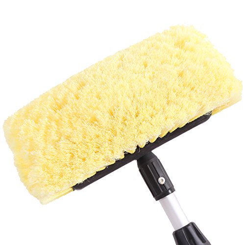 10 In Car Wash Brush Head With Soft Bristles For Auto Rv Truck Boat Camper Exterior Cleaning Yellow Pro Max