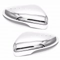 Chrome Door Mirror Cover With Led For Volkswagen Touran 2011 To 2013 Silver Abs Plastic Triple Coated Side Covers 2 Piece Set 