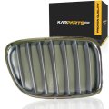 Passenger Side Grille For Bmw X1 2012 2013 2014 2015 Titanium With Chrome Finish And X Line Silver Replaces Bm1200223