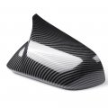 Lexley Carbon Fiber Door Mirror Covers Horn Style Rearview Side Cover Cap For Ford 2015-2024 Mustang Gt Gt Premium Ecoboost V6