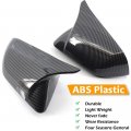 Lexley Carbon Fiber Door Mirror Covers Horn Style Rearview Side Cover Cap For Ford 2015-2024 Mustang Gt Gt Premium Ecoboost V6