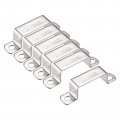 Uxcell U Shaped Connector Bracket 23 X 51 5mm 304 Stainless Steel For Door Closed Bar Holder Strut Channel 6pcs