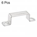 Uxcell U Shaped Connector Bracket 23 X 51 5mm 304 Stainless Steel For Door Closed Bar Holder Strut Channel 6pcs