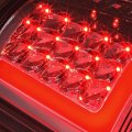 Auto Dynasty 2pcs Red 3d Led Bar Rear Tail Lights Brake Lamps Compatible With Dodge Ram 1500 2500 3500 09-17 Driver And