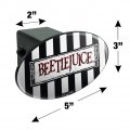 Beetlejuice Animated Series Logo Oval Tow Hitch Cover Trailer Plug Insert 2