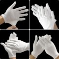 24pcs Soft White Cotton Gloves Sleep Moisturizing Eczema For Dry Hands Coin Jewelry Silver Archival Costume Inspection Xl 