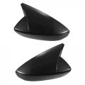 X Autohaux 1 Pair Abs Plastic Carbon Fiber Pattern Black Car Door Guard Side Rearview Mirror Cover Trim For Mazda 3 2020 2021