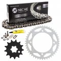 Niche Drive Sprocket Chain Combo For Kawasaki Kx65 Front 13 Rear 46 Tooth 428v O-ring 108 Links