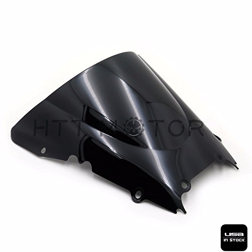Double Bubble Windshield Windscreen For Yzf R6 1998 2002 Black Pmma Acrylic Motorcycle Front Wind Deflector