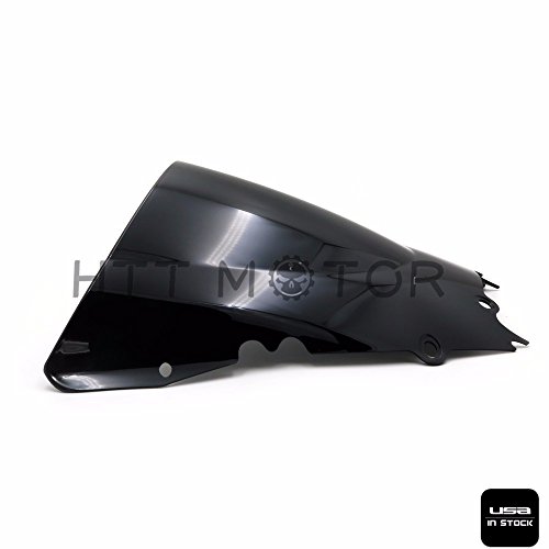 Double Bubble Windshield Windscreen For Yzf R6 1998 2002 Black Pmma Acrylic Motorcycle Front Wind Deflector