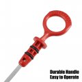 X Autohaux Car Engine Oil Dipstick For Volvo Xc90 2 5l L5 2003-2006 Level Trans Dip Plastic Stainless Steel Silver Tone Red