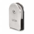 Uxcell 304 Stainless Steel Glass Clamp For 6-12mm Thickness 68x40mm 0 Degree Shower Bracket Bathroom Balustrade Staircase