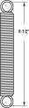 Handyman Springs Sp 9636 Extension Spring Steel Construction Nickel-plated Finish 0 120 Ga X 1 In 8-1 2 Closed Single Loop